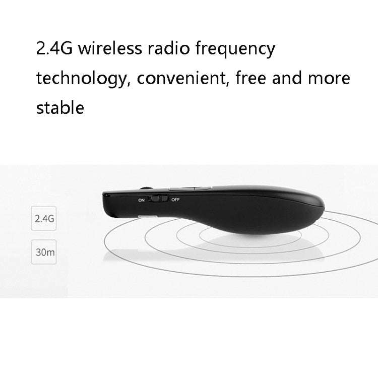 Deli 2.4GHz Laser Teaching Page Flip Pen Remote Play Pen with Flying Mouse, Model: 2804 (Black) G...