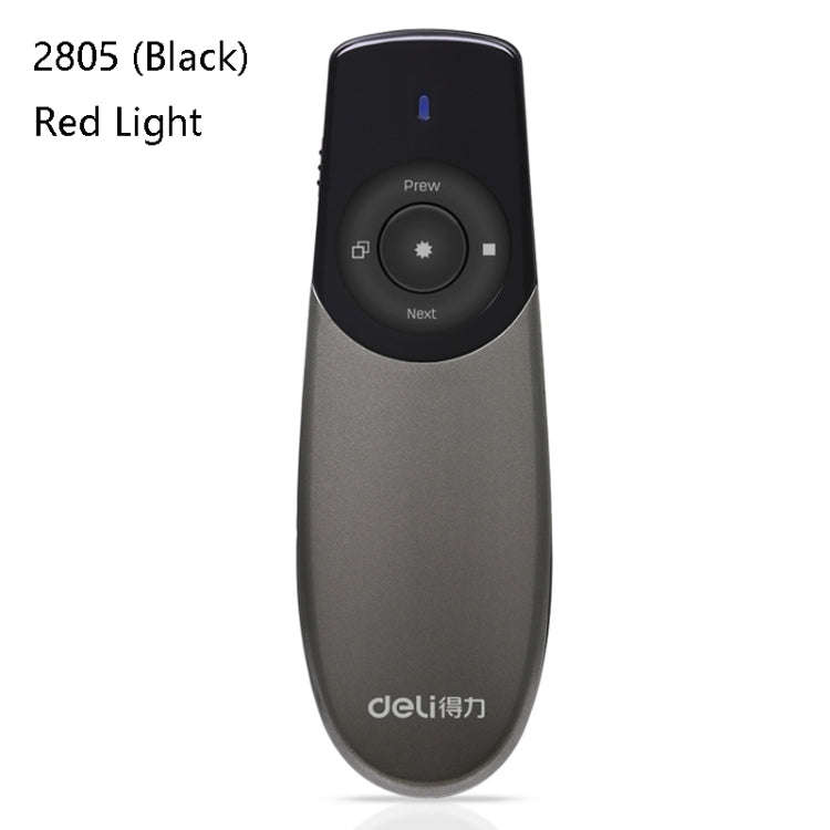 Deli 2.4GHz Laser Teaching Page Flip Pen Remote Play Pen with Flying Mouse, Model: 2805 (Black) R...