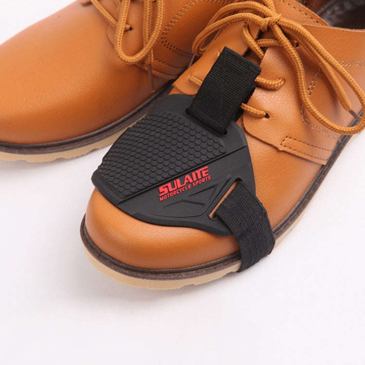 SULAITE Motorcycle Shift Lever Pad Gear Protective Shoe Cover(Black)