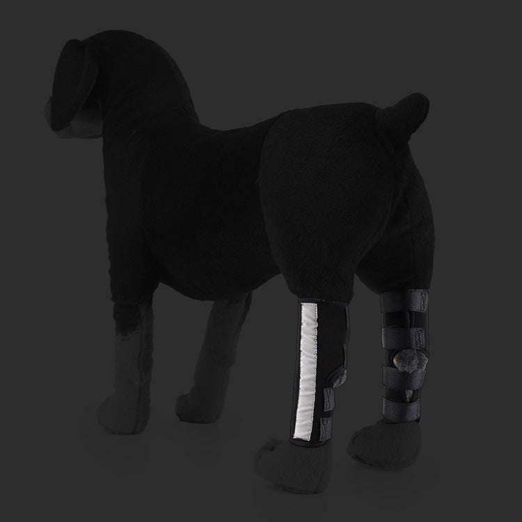 Pet Knee Pads Dog Leg Guards Pet Protective Gear Surgery Injury Sheath, Size: S(HJ11 Reflective Red)
