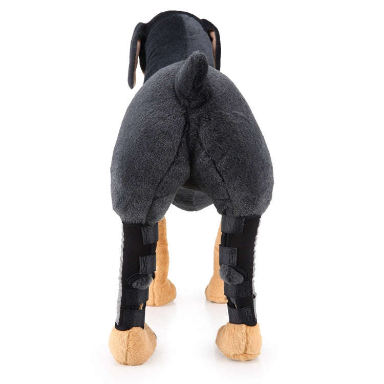 Pet Knee Pads Dog Leg Guards Pet Protective Gear Surgery Injury Sheath, Size: M(HJ10 Reflective B...