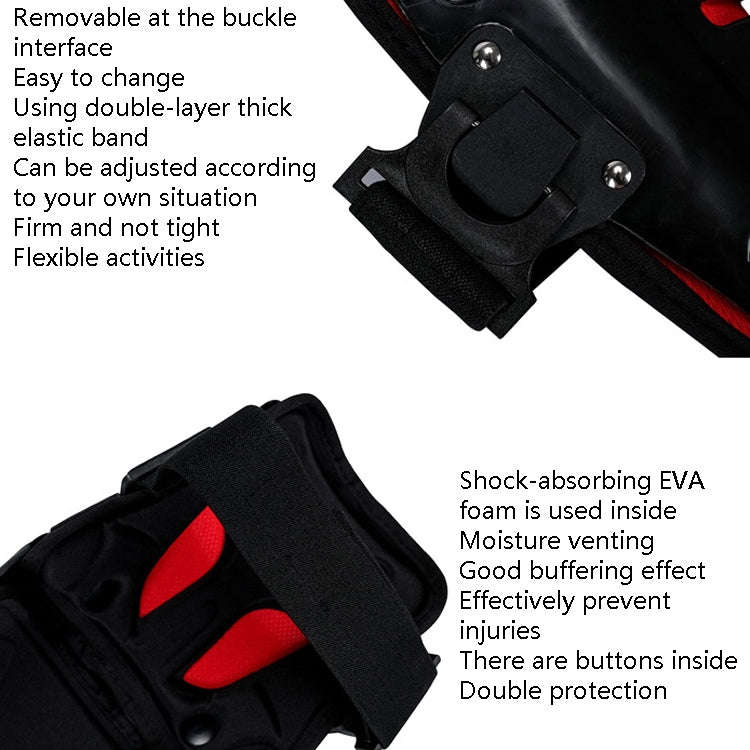 SULAITE Motorcycle Outdoor Riding Anti-Fall Protective Gear Knee Pads(Black)