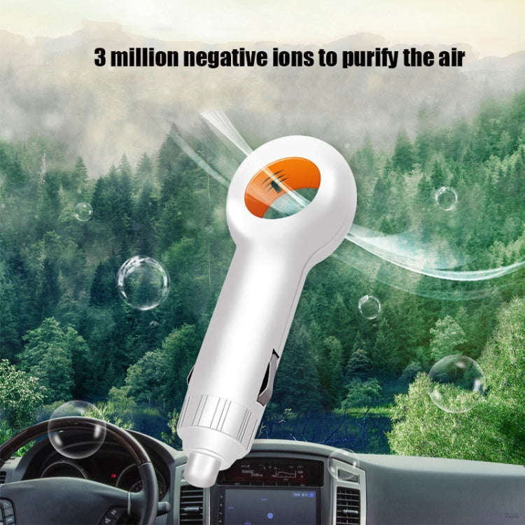 EP501 USB Mini Car Removal Second-hand Smoke PM2.5 Negative Ion Air Purifier(White)