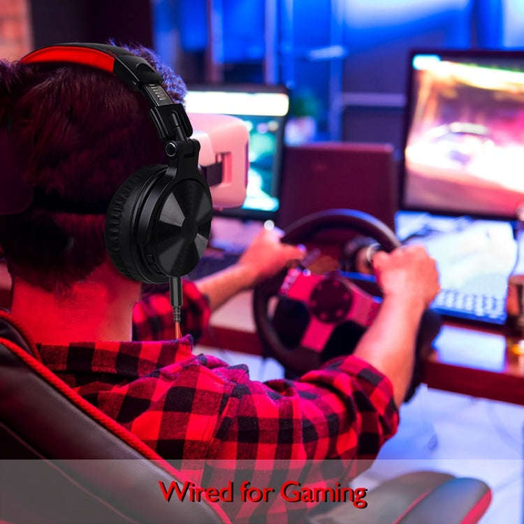 OneOdio Pro-M Headset Game Anchor Wire Headset With Bluetooth (Black & Red)