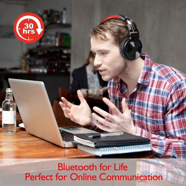 OneOdio Pro-M Headset Game Anchor Wire Headset With Bluetooth (Black & Red)