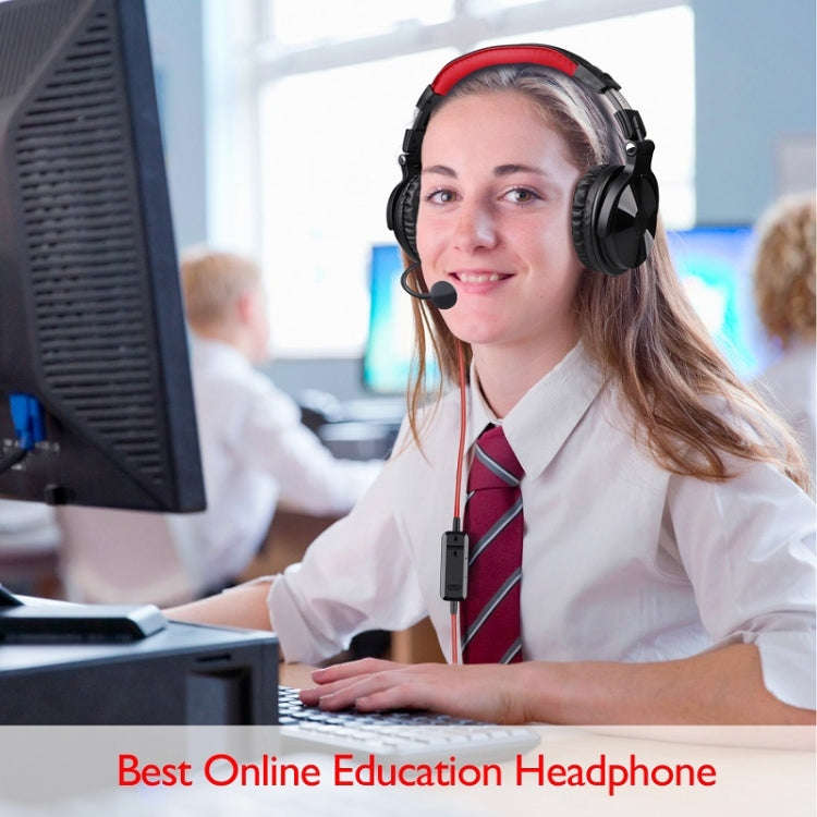 OneOdio Pro-M Headset Game Anchor Wire Headset With Bluetooth (Black & Red)