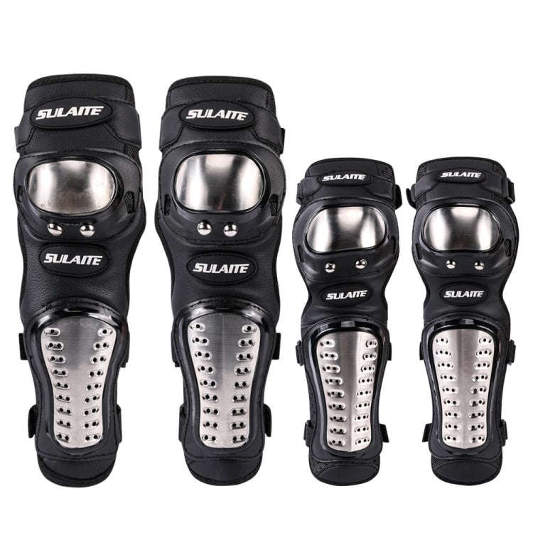 SULAITE GT341 Motorcycle Stainless Steel Knee Pads Elbow Pads Off-Road Cycling Racing Anti-Fall S...