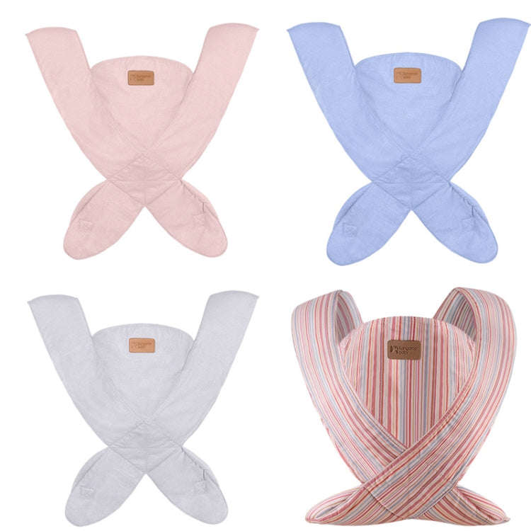 Kangaroo Baby Sling Four Seasons Universal Breathable Baby Waist Stool Baby X Shape Sling(Light B...