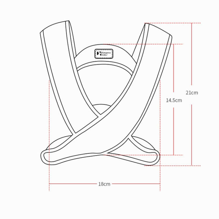 Kangaroo Baby Sling Four Seasons Universal Breathable Baby Waist Stool Baby X Shape Sling(Light B...