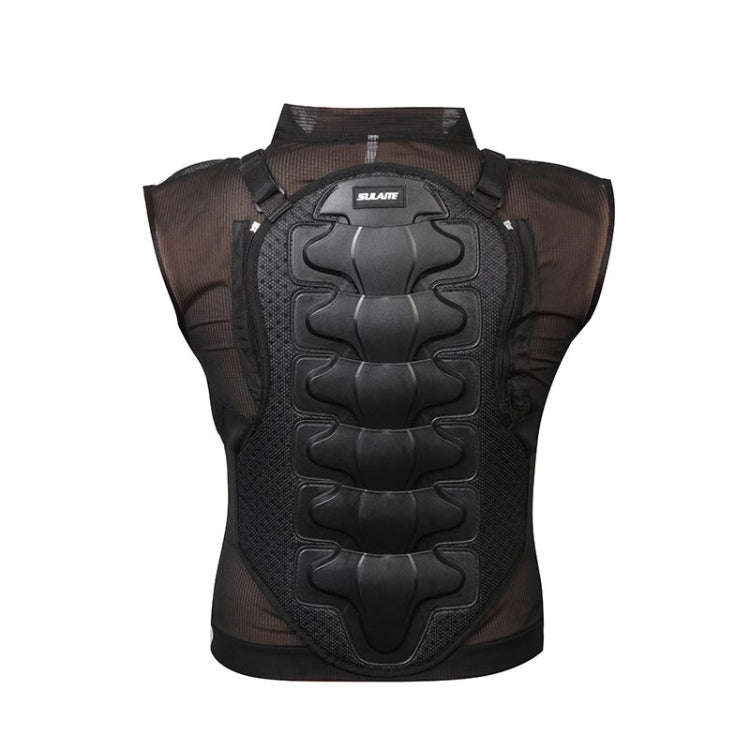 SULAITE GT-032 Motorcycle Racing Sleeveless Riding Protective Clothing, Specification: M(Black)