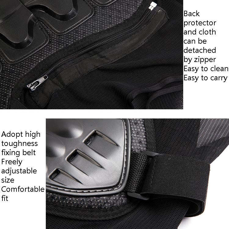 SULAITE GT-032 Motorcycle Racing Sleeveless Riding Protective Clothing, Specification: L(Black)