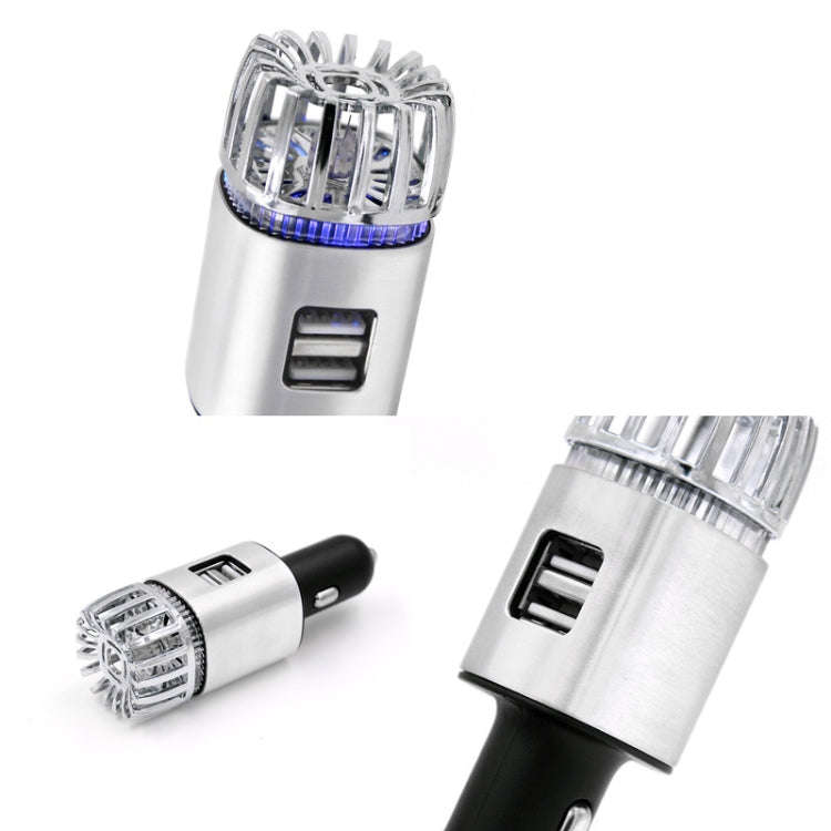 JO-6291 Negative Ion Car Sterilizing Air Purifier Mobile Phone High-Speed Charging Dual USB Cigar...