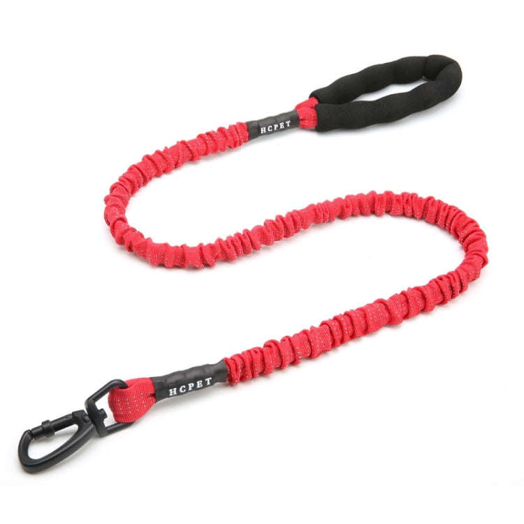 HCPET Dog Traction Rope Pet High-Elastic Explosion-Proof Elastic Rope, Length: 75cm(Red)