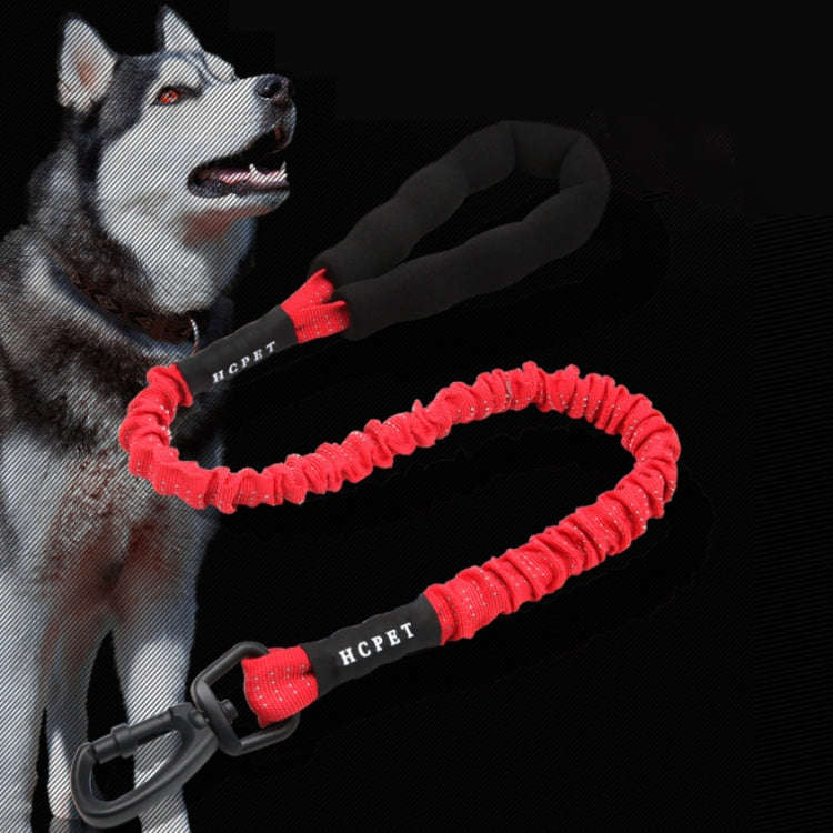 HCPET Dog Traction Rope Pet High-Elastic Explosion-Proof Elastic Rope, Length: 120cm(Black)