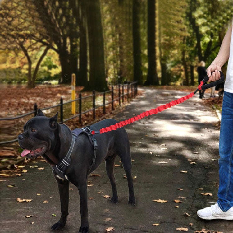 HCPET Dog Traction Rope Pet High-Elastic Explosion-Proof Elastic Rope, Length: 120cm(Black)
