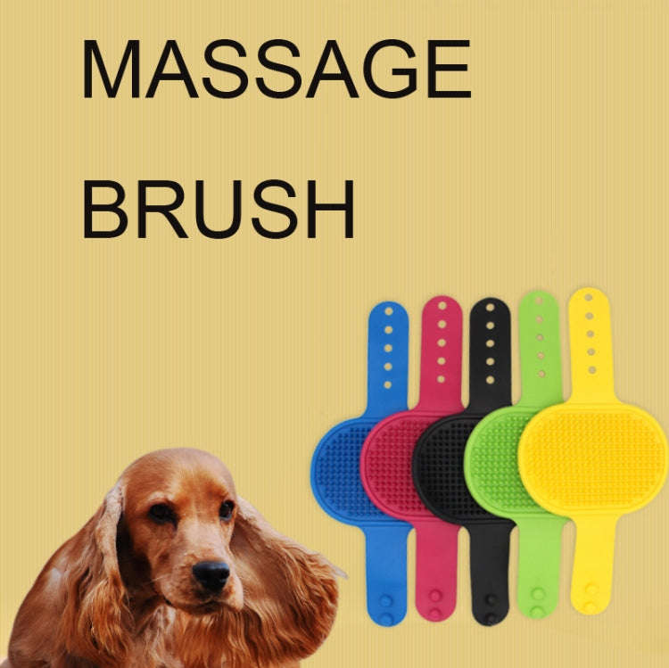 5pcs Pet Bathing Massage Brush For Dogs Cleaning And Beauty Tools(Green)