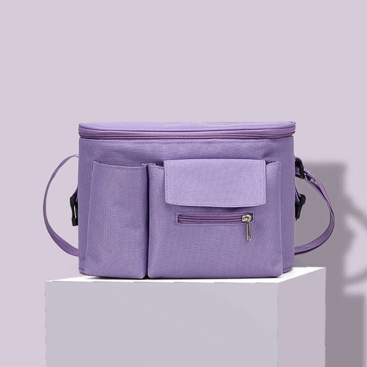 Multifunctional Stroller Hanging Bag Stroller Baby Bottle Water Bottle Bag Storage bag(Purple)
