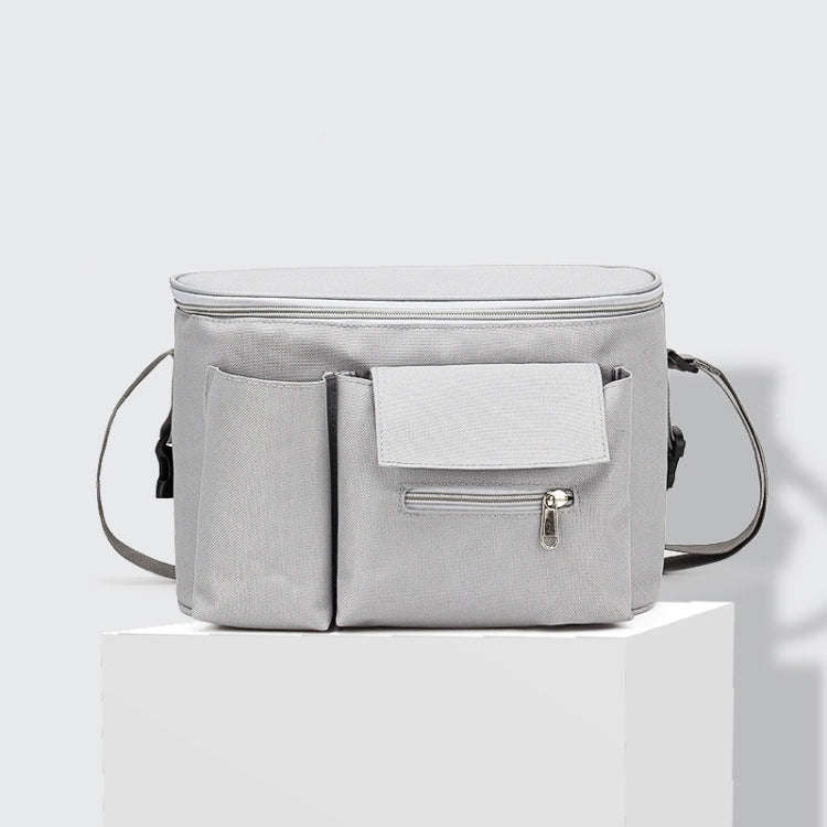 Multifunctional Stroller Hanging Bag Stroller Baby Bottle Water Bottle Bag Storage bag(Light Grey)
