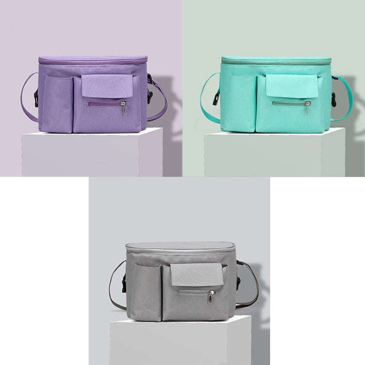 Multifunctional Stroller Hanging Bag Stroller Baby Bottle Water Bottle Bag Storage bag(Light Grey)
