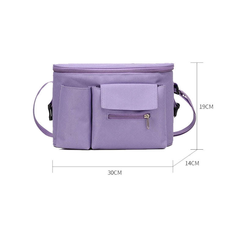 Multifunctional Stroller Hanging Bag Stroller Baby Bottle Water Bottle Bag Storage bag(Light Grey)
