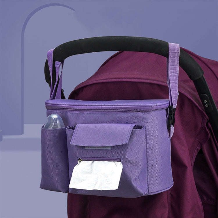 Multifunctional Stroller Hanging Bag Stroller Baby Bottle Water Bottle Bag Storage bag(Light Grey)