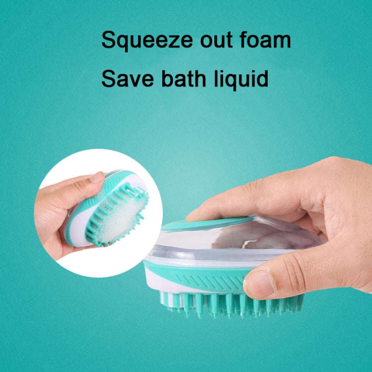 Pet Bath Brush Dog Massage Cleaning And Beauty Products(Blue)