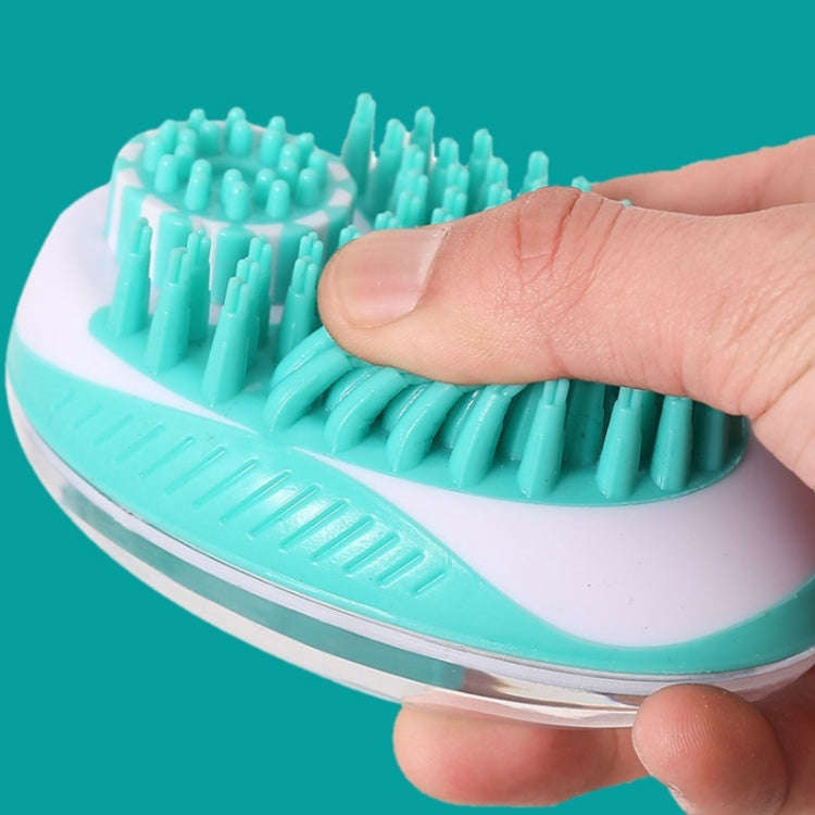 Pet Bath Brush Dog Massage Cleaning And Beauty Products(Blue)