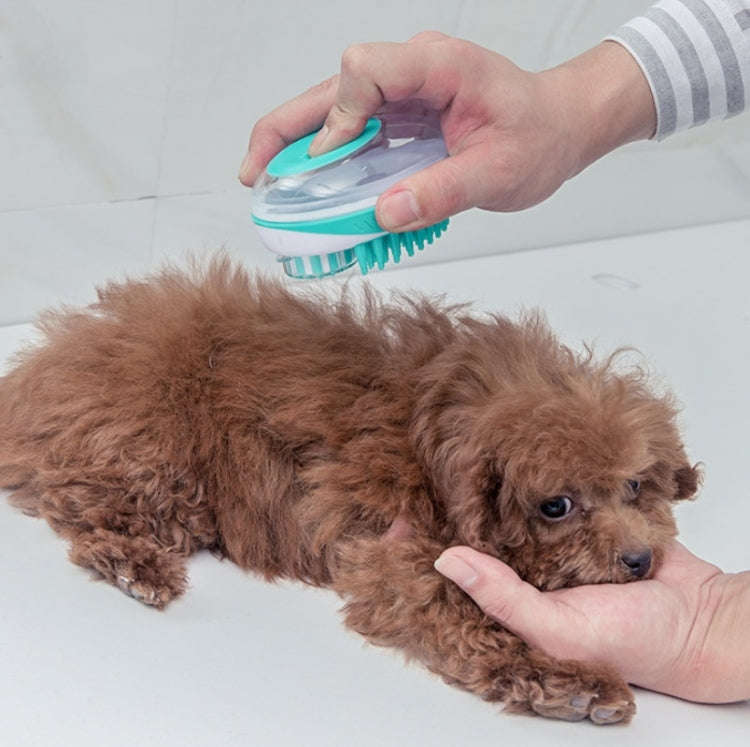 Pet Bath Brush Dog Massage Cleaning And Beauty Products(Blue)