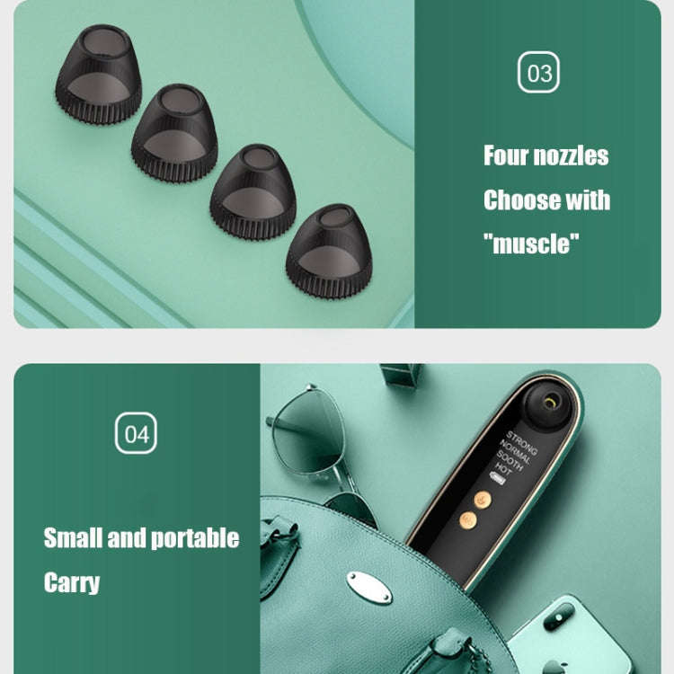 Visualized Hot Compress Blackhead Suction Device Pore Cleaner and Bubble Export Instrument(White)