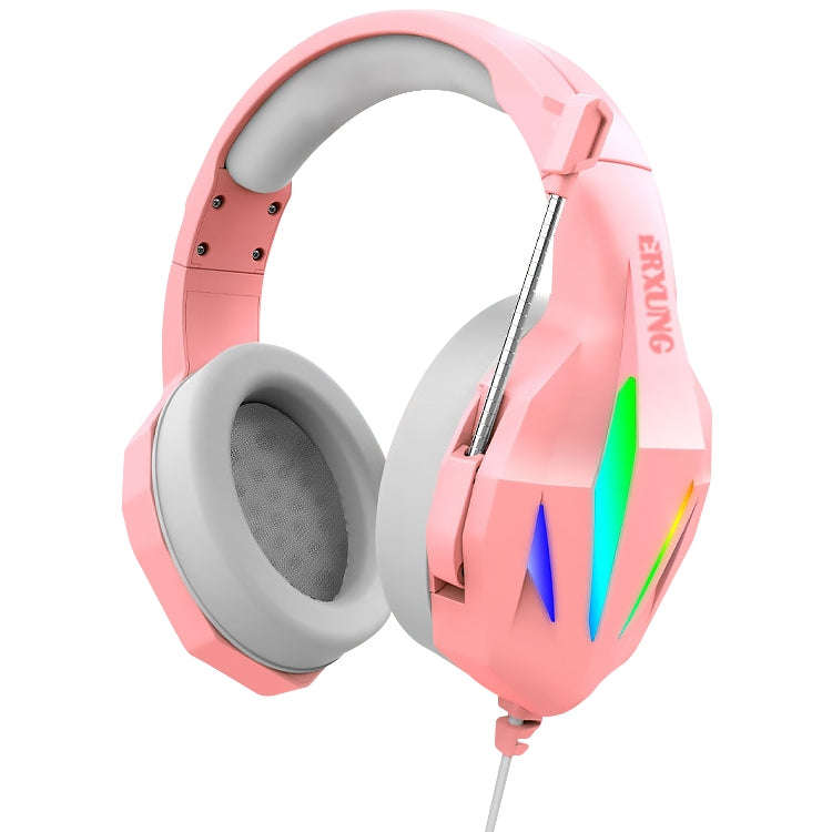 ERXUNG J5 Head-Mounted Gaming Headset Wire-Controlled Desktop Computer Gaming With Microphone  Lu...