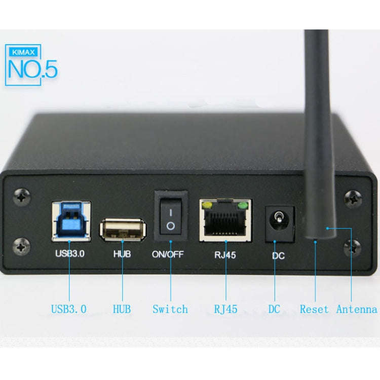 Blueendless 3.5 inch Mobile Hard Disk Box WIFI Wireless NAS Private Cloud Storage(UK Plug)