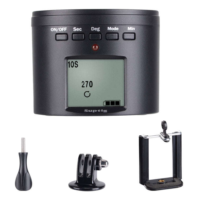 Suptig RSX-350 360 Degree Panoramic-Head Power-driven Time Lapse Stabilizer Tripod Adapter Turnta...