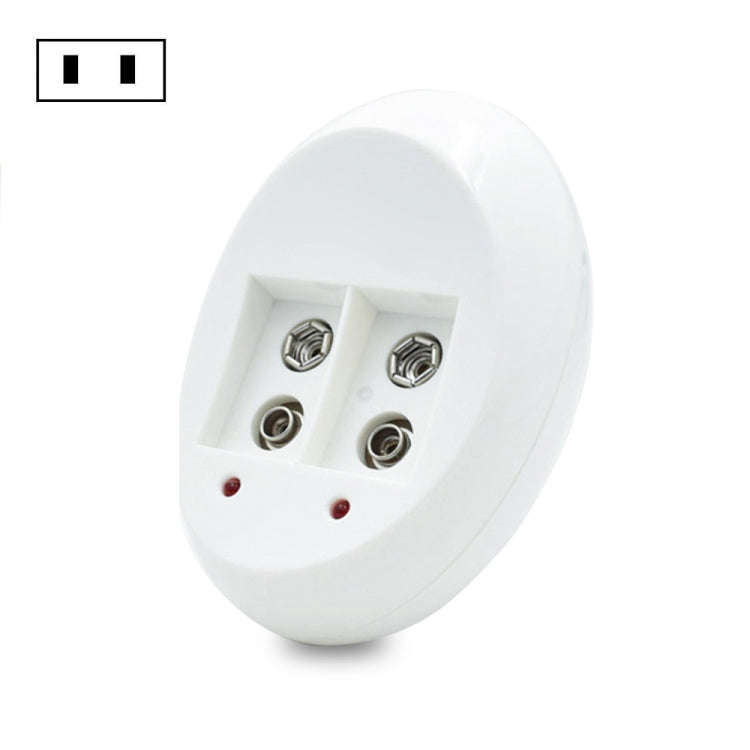 9V L-ion Rechargeable Battery 6F22 9V Lithium Batteries Charger(US Plug)