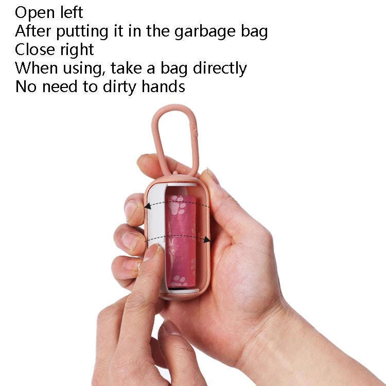 Pet Garbage Box Dog Toilet Picker Dispenser Portable Garbage Bag Cleaning Supplies With 15 Trash ...