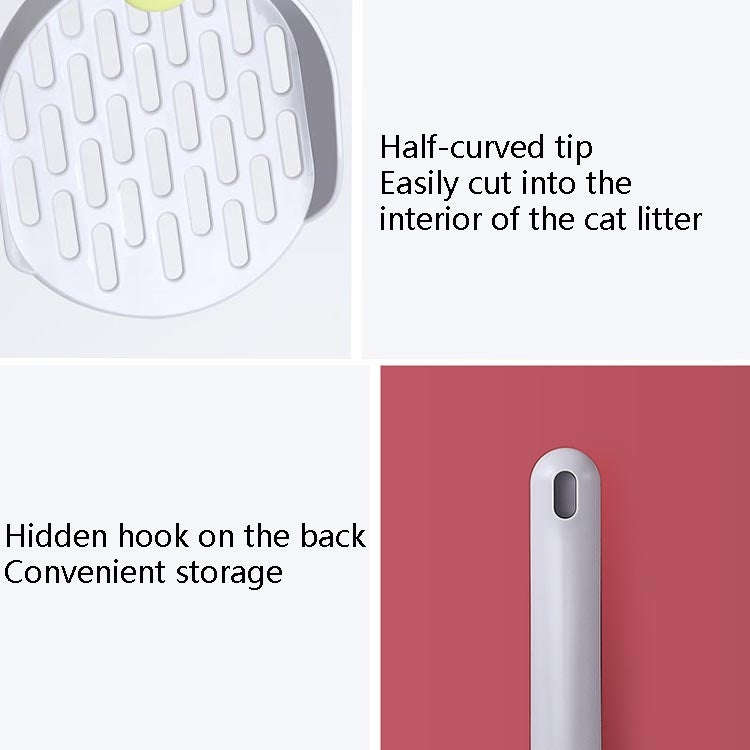 Cat Litter Shovel Filter Cat Shovel(White+Gray)