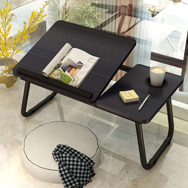 Bed Four-Speed Lifting Table Folding Laptop Desk  Adjustable Dormitory Lazy Table with Cup Holder...