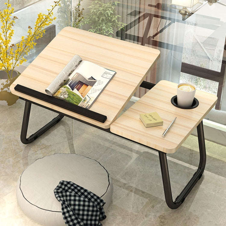 Bed Four-Speed Lifting Table Folding Laptop Desk  Adjustable Dormitory Lazy Table with Cup Holder...