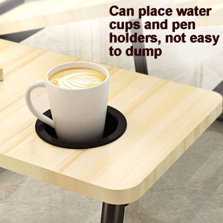 Bed Four-Speed Lifting Table Folding Laptop Desk  Adjustable Dormitory Lazy Table with Cup Holder...
