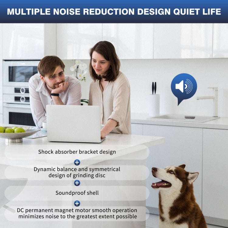 550W US Plug Food Garbage Disposer 7 Levels Grinding Connectable For Dishwasher