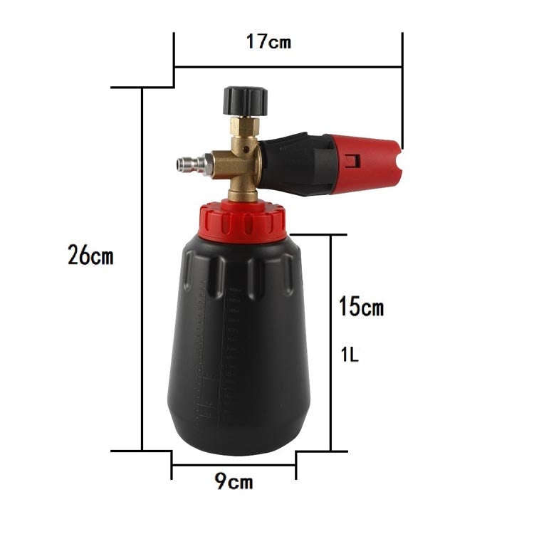 Car Wash Water Gun Foam Pot High Pressure Water Gun Foam Pot(White Foam Pot With Black Mouth)