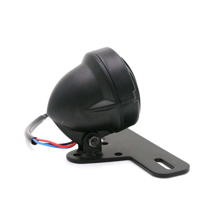 Universal Retro Waning Tail Light Motorcycle Modified Rear Tail Light Brake Light(Black)