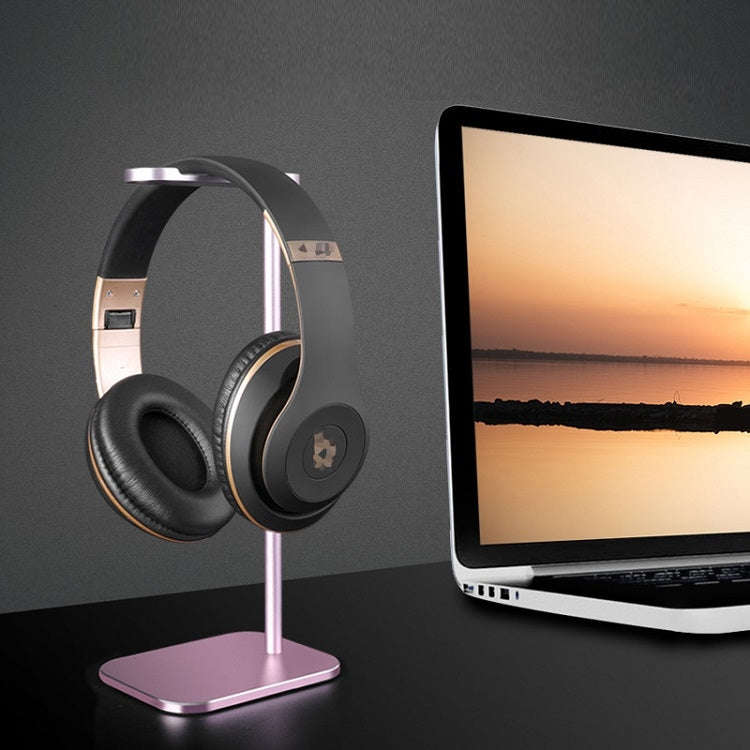Z9 Headset Aluminum Alloy Bracket Internet Cafe Headset Display Stand(Rose Gold)