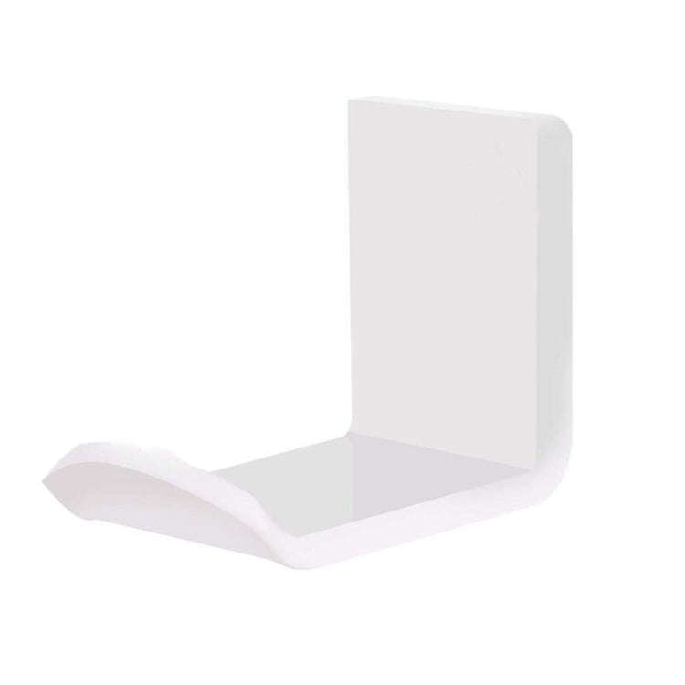 2 PCS Headphone Bracket Sticky Headset Hanger(White)