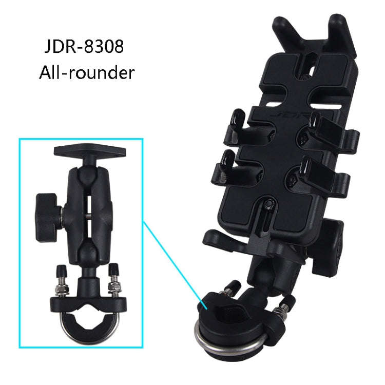 Motorcycle Multi-Function Mobile Phone Holder Adjustable Universal Locomotive Riding Anti-Shake F...
