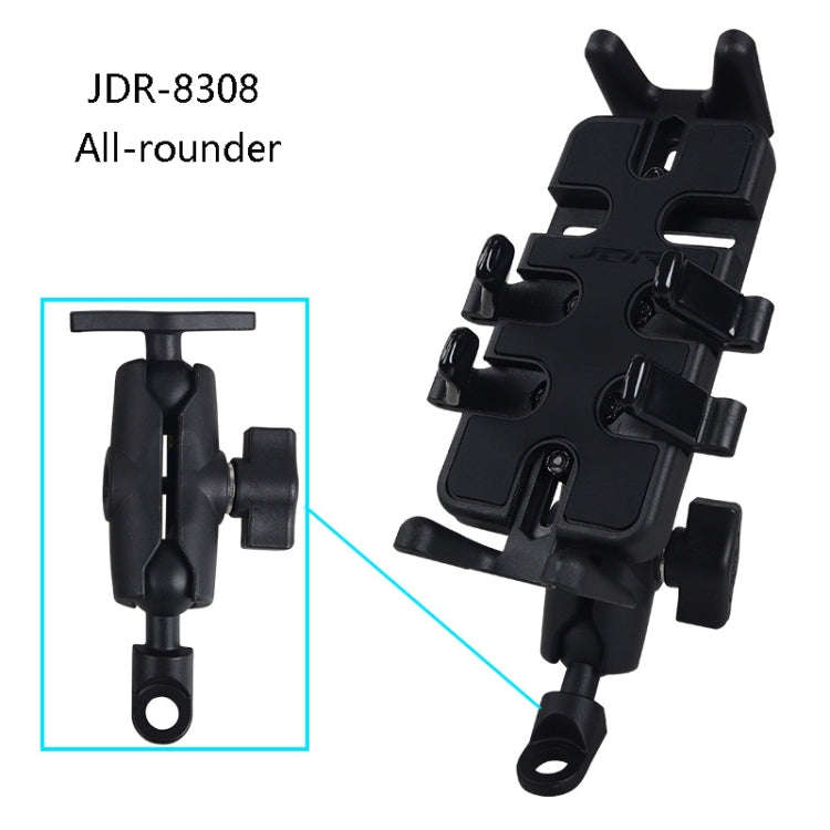 Motorcycle Multi-Function Mobile Phone Holder Adjustable Universal Locomotive Riding Anti-Shake F...