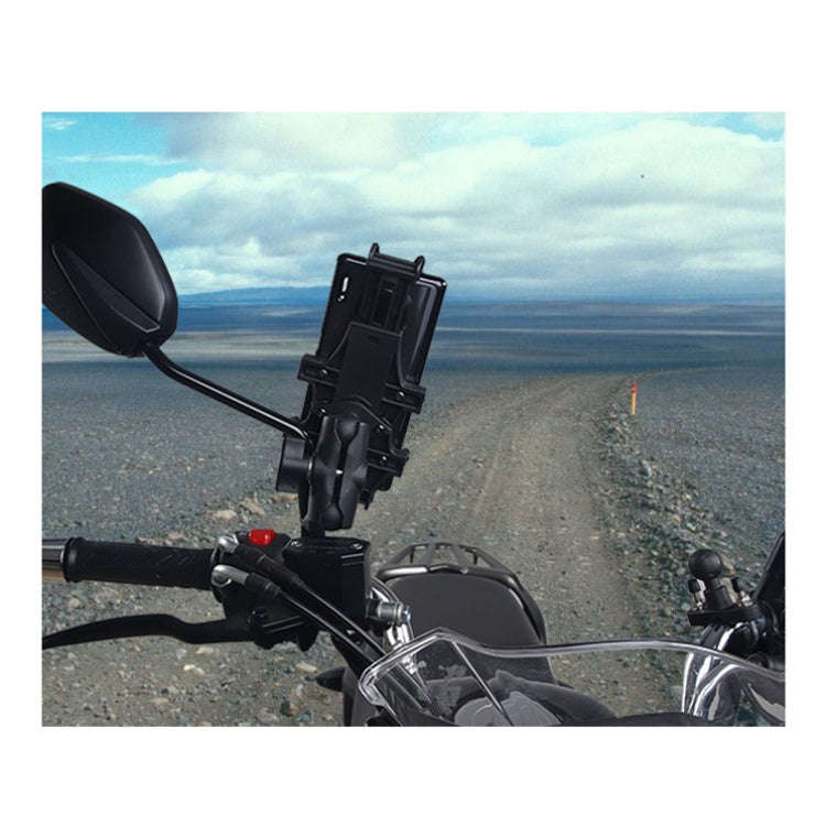 Motorcycle Multi-Function Mobile Phone Holder Adjustable Universal Locomotive Riding Anti-Shake F...