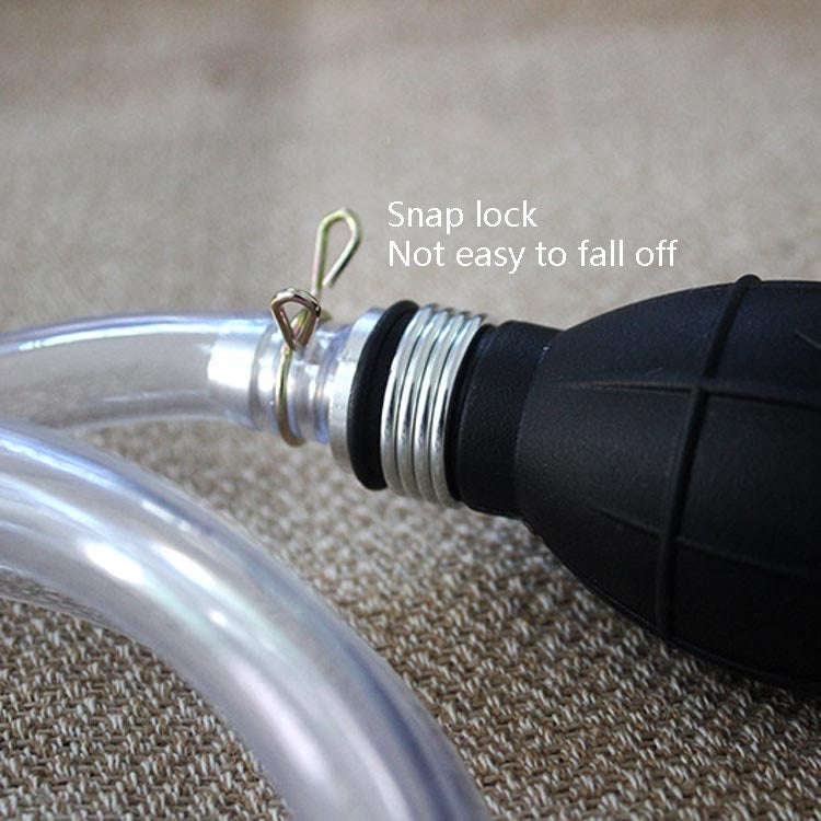 One-Way Valve Manual Oil Pump Oil Pipe Aquarium Water Changer(15mm Alloy)