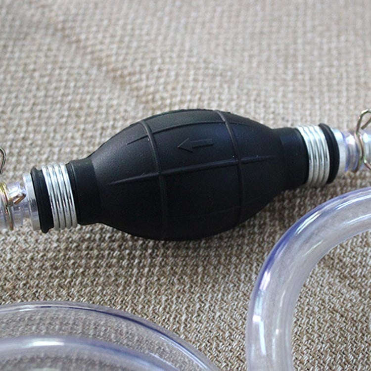 One-Way Valve Manual Oil Pump Oil Pipe Aquarium Water Changer(15mm Alloy)