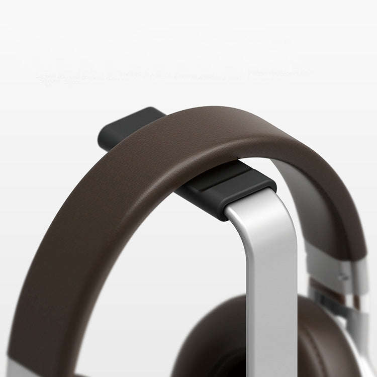 Aluminum Alloy Headphone Holder H-Stand Headphone Display Stand Headphone Storage Rack(Silver)