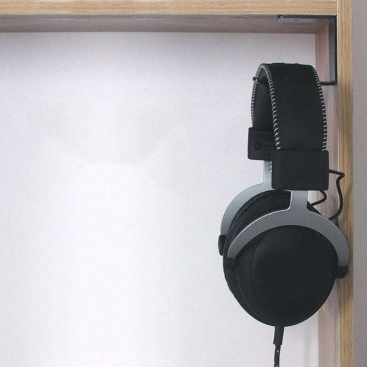 2 PCS Z5 All-Aluminum Alloy Headphone Holder Hanger Hook Wall Display Shelf(Silver Gray)